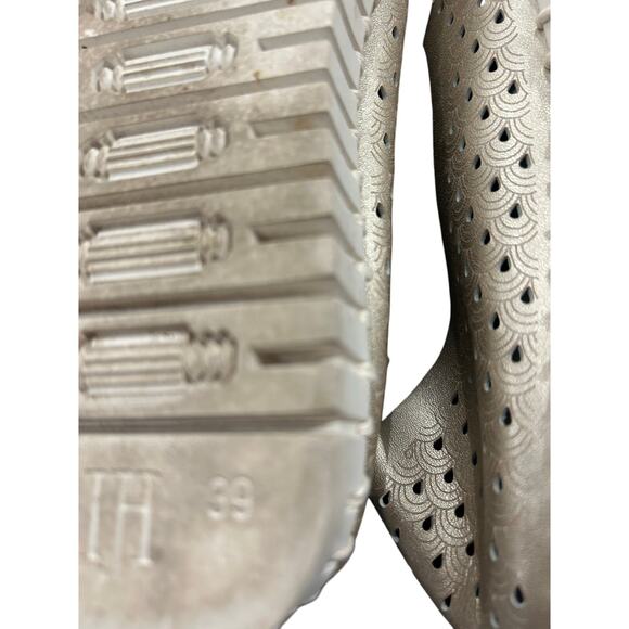 Ilse Jacobsen Hornbaek Tulip Slip On Flats Metallic Gold Size 39 Travel Cruise - Picture 7 of 7